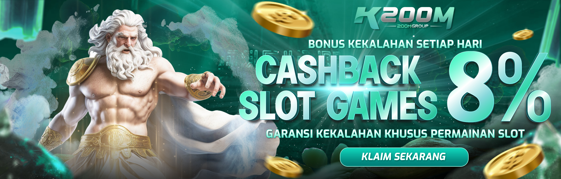 BONUS CASHBACK HARIAN 8% (SLOT)