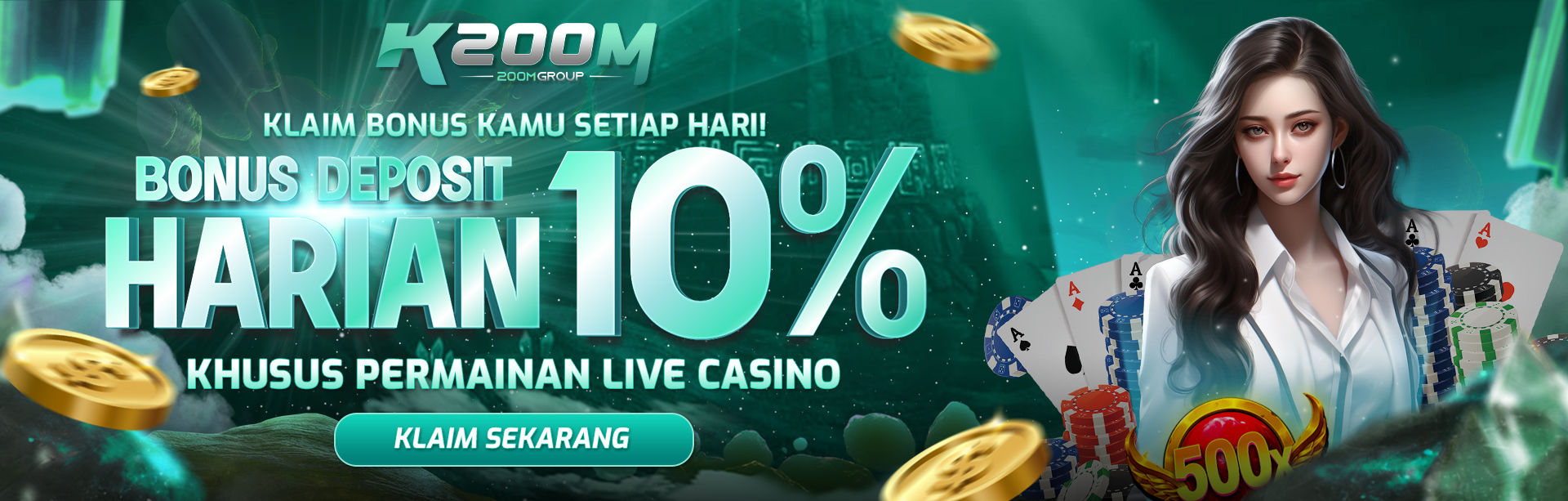 BONUS HARIAN 10% (CASINO)